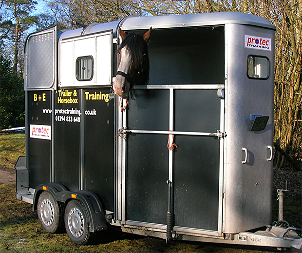 La remorque (van) pour transporter le cheval