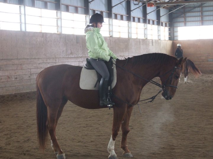 Moi et Tzigane a mon cour du 21 décembre 2010 :)