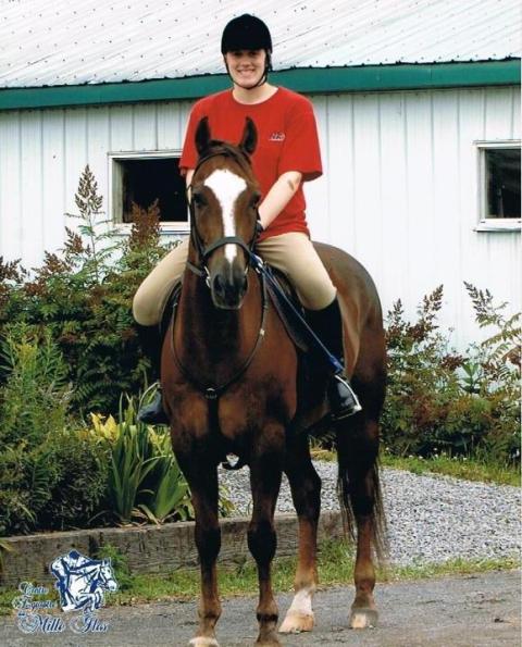 Monsieur et moi... Ce cheval adooore les pepermints!