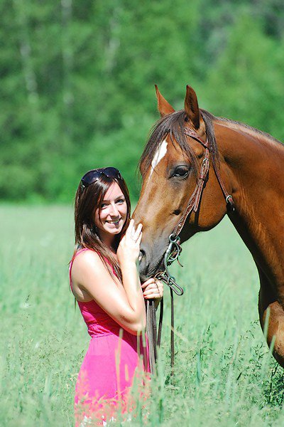 Moi et mon cheval Chips (L) Photo prise par ma soeur Amélie