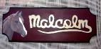 Plaque de box que j'ai faite pour Malcolm :)