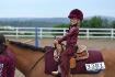 Ma fille India dans s classe d'équitation à la...