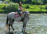 Moi et Dapple  ds la riviere :) On commence...