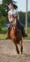 Moi à un de mes cours de reining :-) 