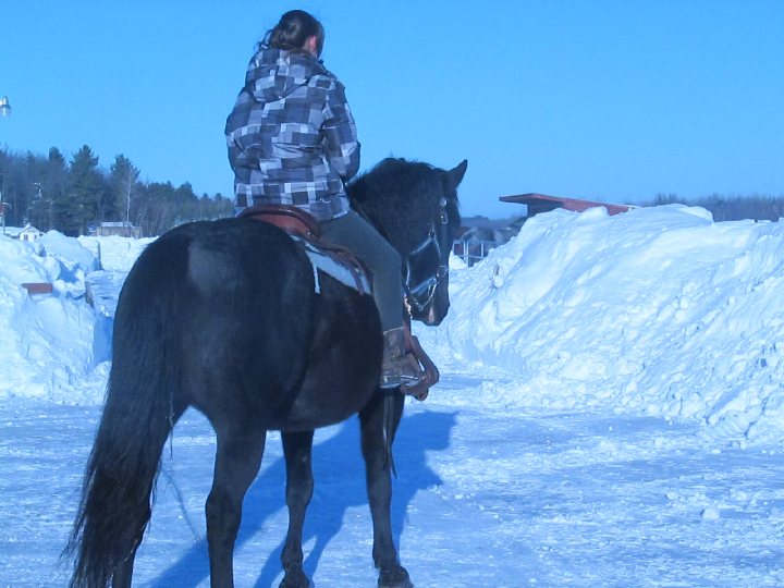 moi et le cheval de ma soeur