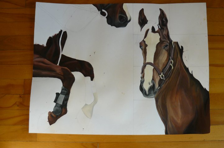 Ma peinture qui avance lentement :)