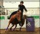 Cavalière et son cheval lors d'une compétition de Gymkhana