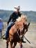 Sur ma jument à la finale Provinciale de Cowboy...