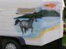 dessin au airbrush sur trailer