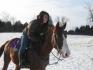 Nikita et moii.. Premiere monte dans la neige cet...