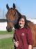 C'est moi avec mon cheval de régie lors de mon examen de...