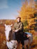 Randonnée à cheval en automne