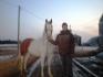 mon   garcon Jean  philippe et sa jument Bonny
