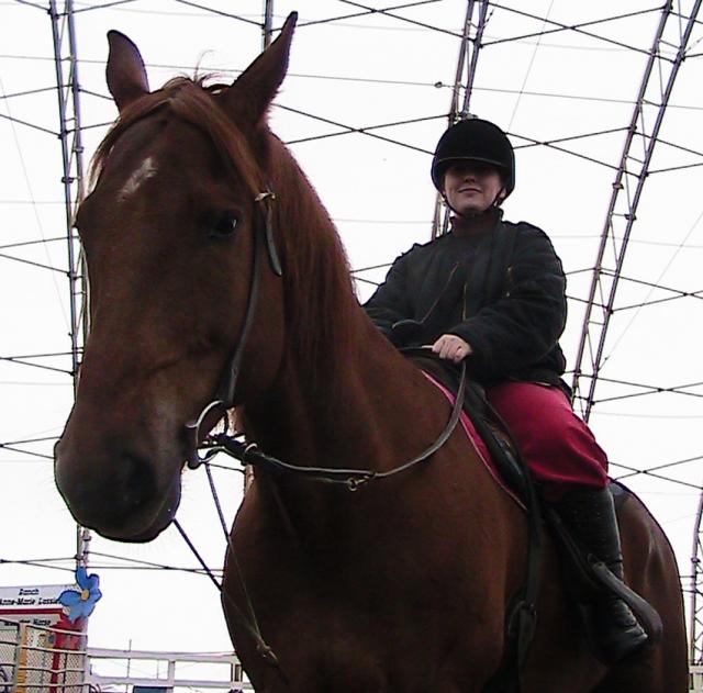 Moi & Dude à la fin de mon cours ! Au Ranch Anne-Marie Lussier...