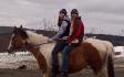 Moi et une de mes amie sur mustang