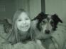 ma soeur et mon chien nougat!  elle sont belle...