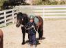 Moi à mon premier cours d'équitation