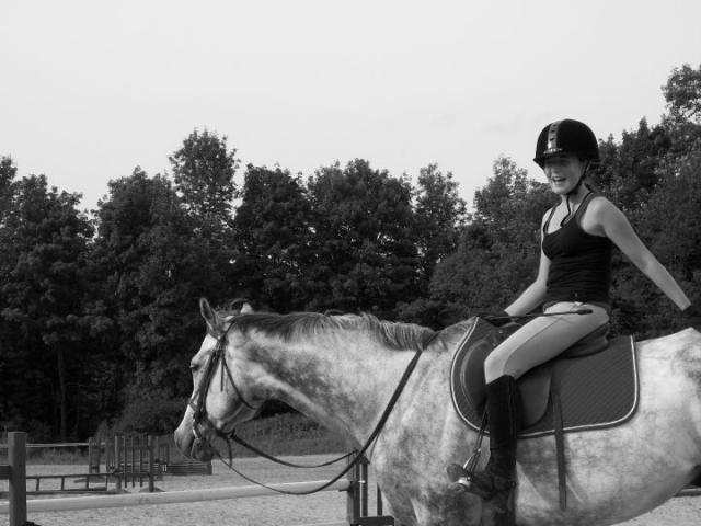 Petite pose entre quelque saut dans le hunter avec sparkle :P