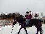 moi & pascale sur loulou a la longe 