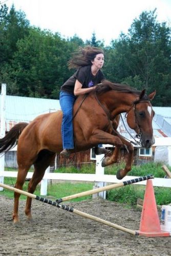 Saut à cru avec mon coco d'amour! Ma face est pas très belle XD