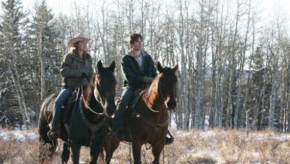 Amy et Ty a cheval 