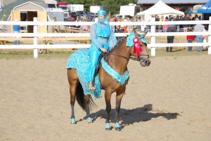 Dans la classe costumé arabe,galop controlé