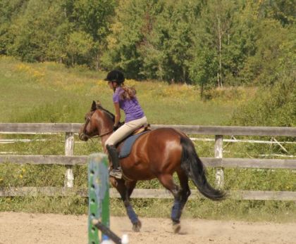 photo par LoveKairos moi et ophélie au galop