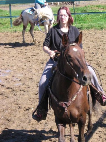 Cassiopé et Stormy en arrière