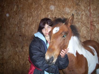 Moi et ma face de marabout avec spirit et sa super jolie face:P