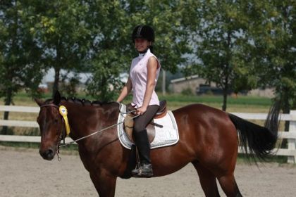 premiere et derniere  :( compet pour doci  4 place dressage