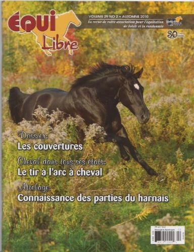 photo par Angel Cheval en page couverture Equi-Libre automne 2010