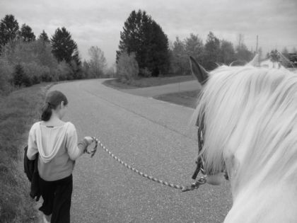 ma tite cousine ly-anne qui promene ma Stacy !