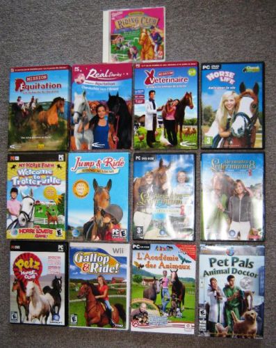 Toutes Mes Jeux De Console Et PC De Chevaux Et D'animaux !