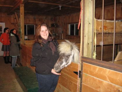 Moi et mon nouvelle ami a la cabane a sucre !!! J'ai surtout...