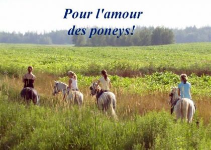 Moi, sara, florence et mélissa en randonné pas de selle dans le...