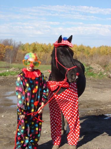 River et moi pour l'halloween :P ( c'est un amour de ce laisser...