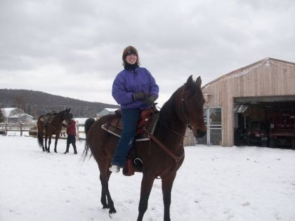 Première randonnée avec de la neige