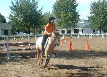 Compétition 2008 , Sur le dos de Kiss-Me . Notre Ponette la plus...