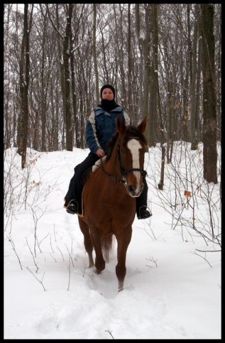 Nous 2 lors d'une belle rando, 19 déc. 2010 :)