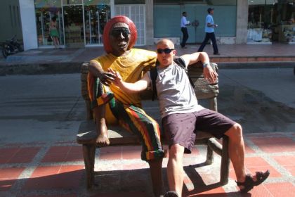 en pleine ville dans le sud