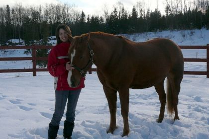 moi et mon cheval au début du mois