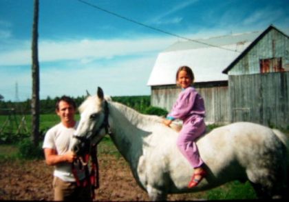 C'est moi quand j'avais 6 ans! J'étais sur Billy, l'ancien poney...