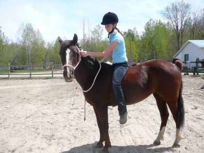 Moi&Jade p'tite ange bareback et au licol