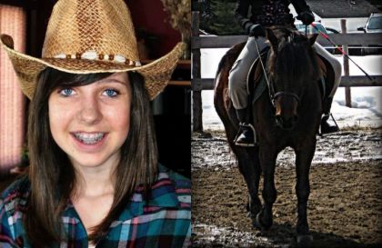 moi et moi su un cheval que j'aime tant !