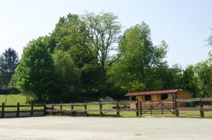 Les boxes et la piste.