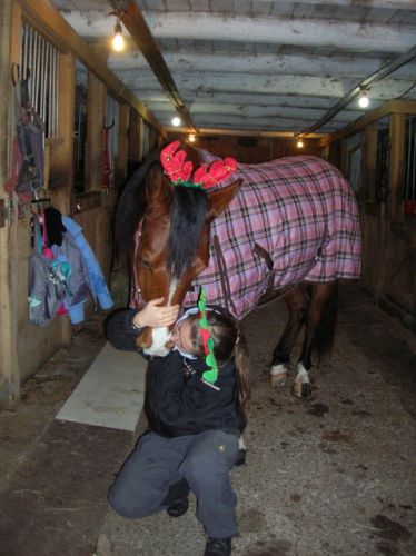Moi et ma jument en petit rêne