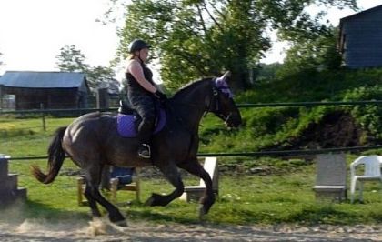 les premier galop de mon cheval avec moi en fait le premier:)