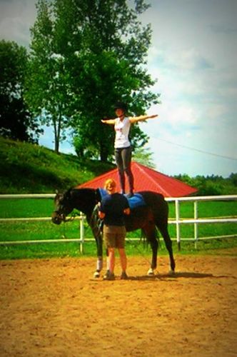 Voltige sur Vérano au camp Euréka