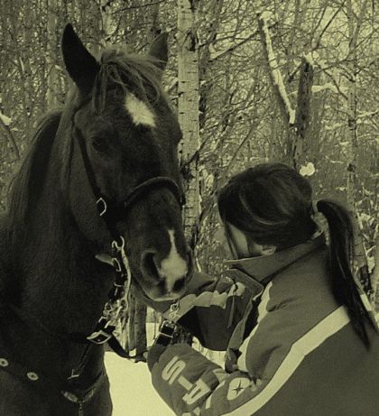 Fille avec cheval