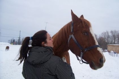 Moi et Adam dans la neige :)